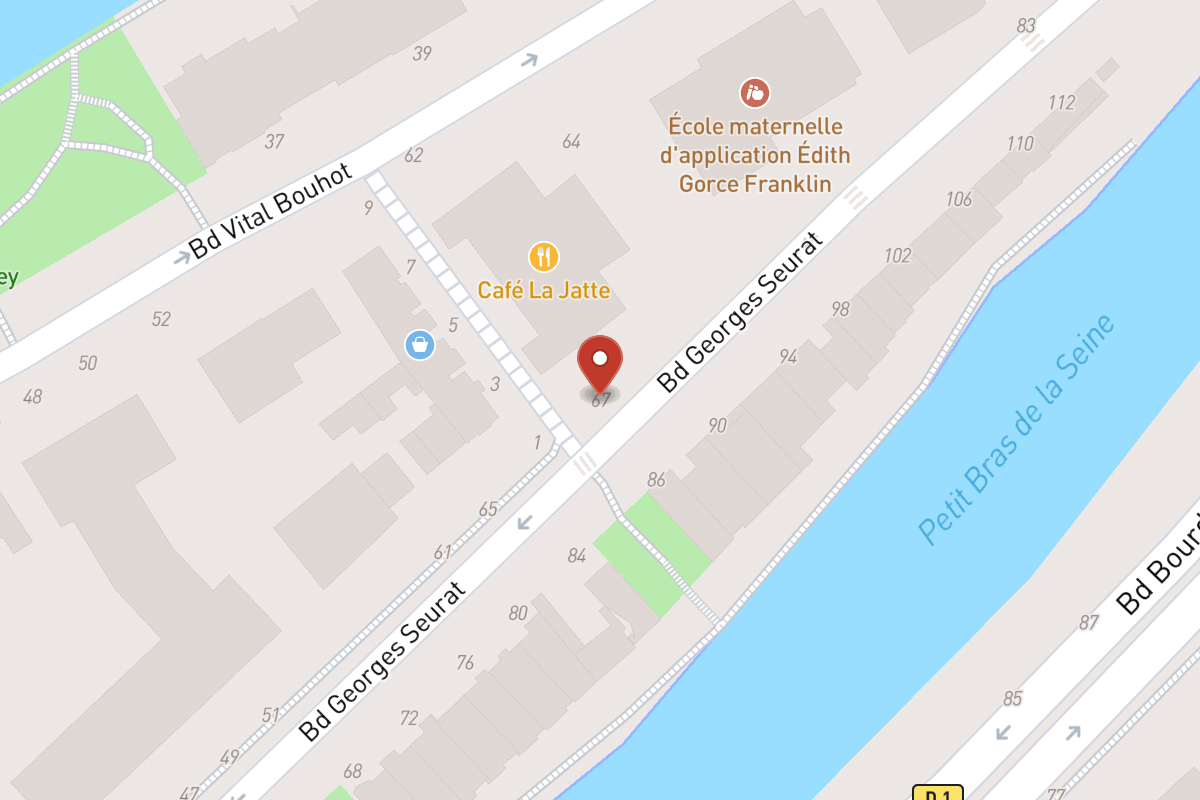 Plan de situation — 67 Boulevard Georges Seurat