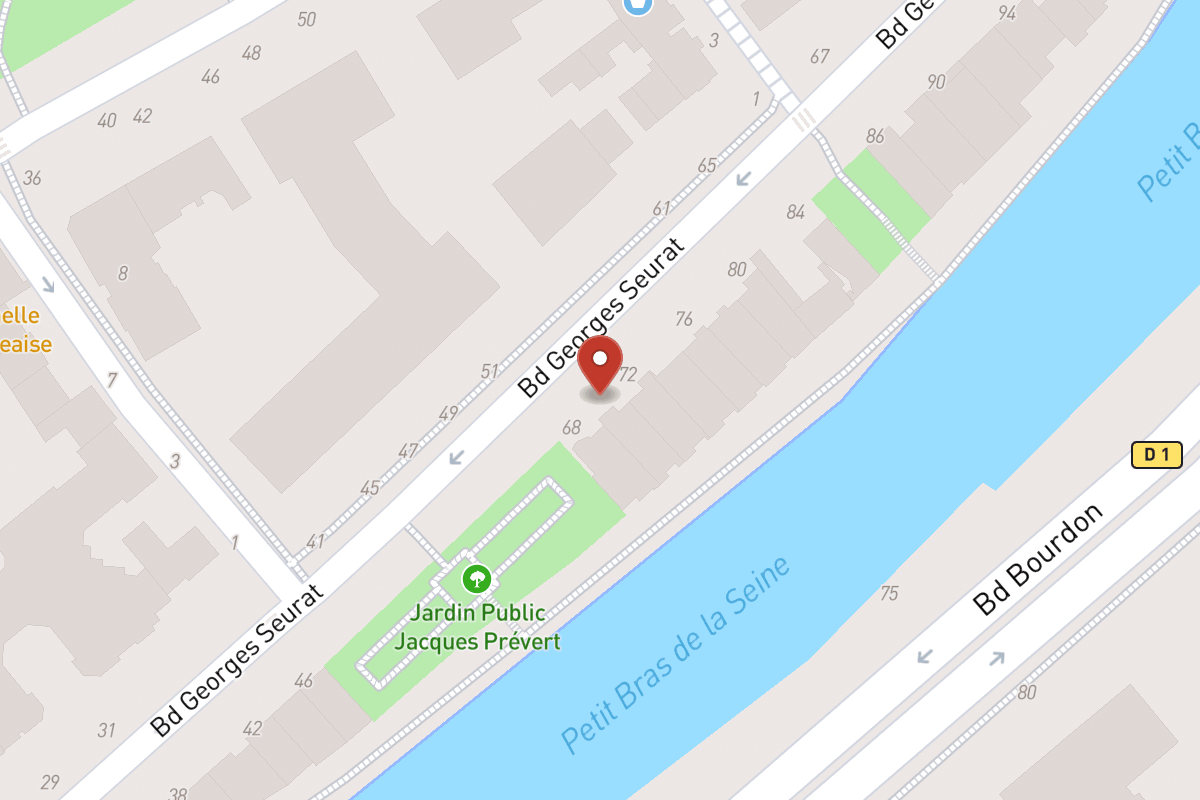 Plan de situation — 70 Boulevard Georges Seurat