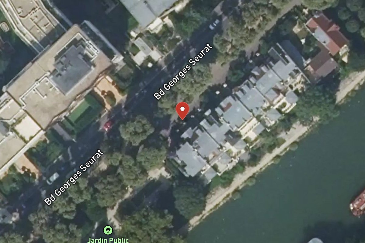 Vue satellite — 70 Boulevard Georges Seurat