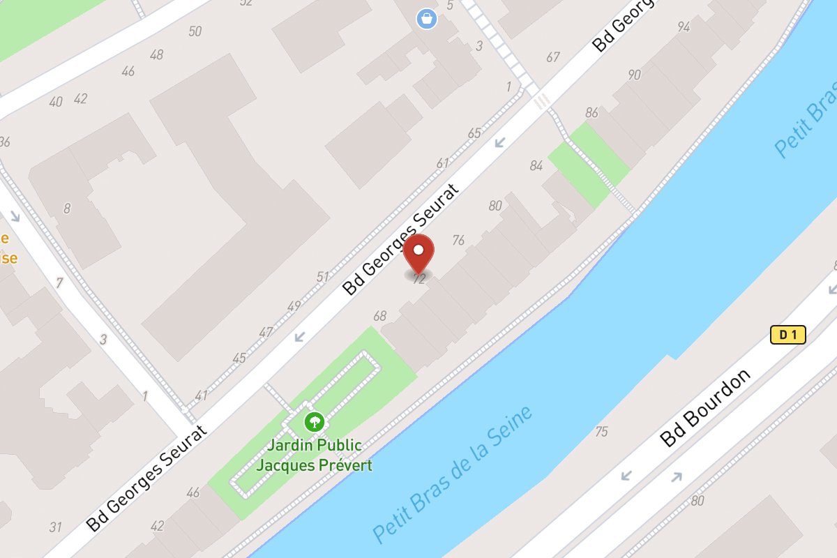 Plan de situation — 72 Boulevard Georges Seurat