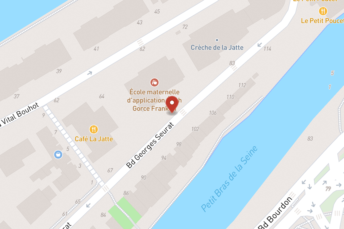 Plan de situation — 73 Boulevard Georges Seurat