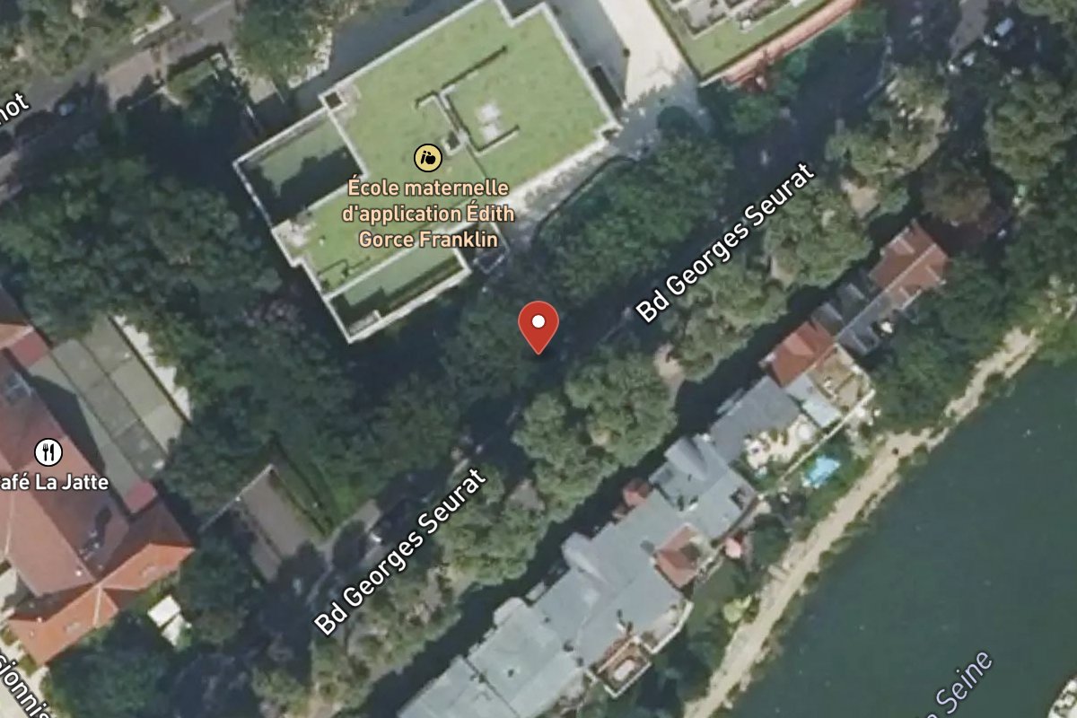 Vue satellite — 73 Boulevard Georges Seurat