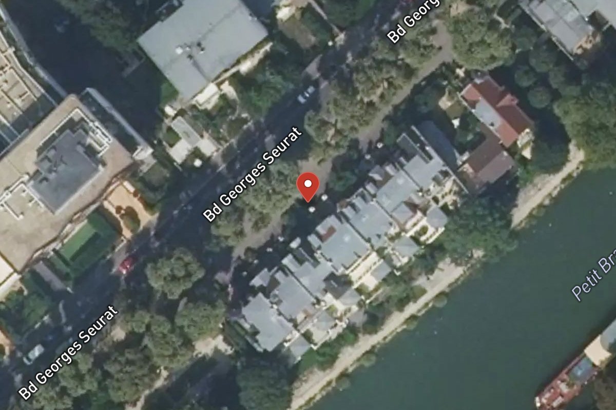Vue satellite — 74 Boulevard Georges Seurat