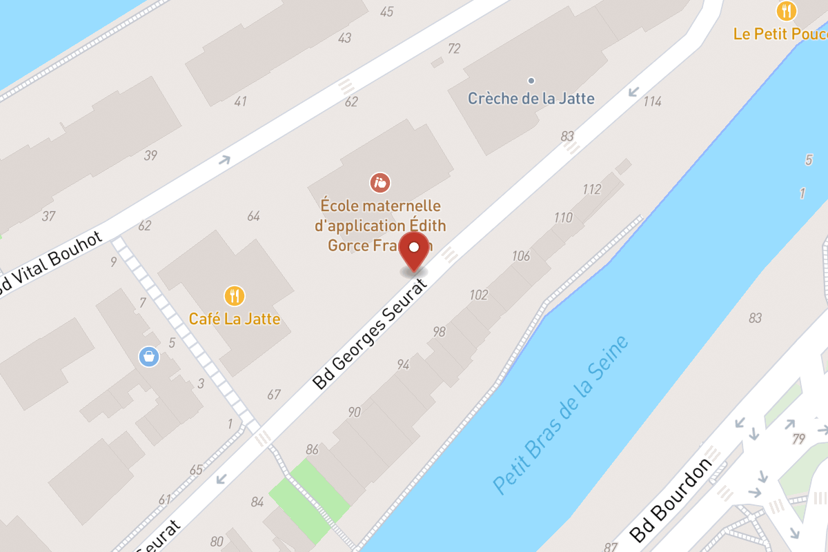 Plan de situation — 75 Boulevard Georges Seurat