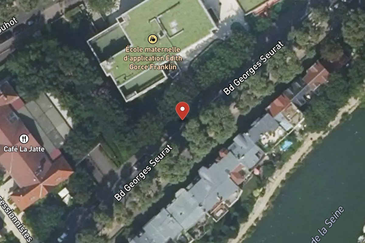 Vue satellite — 75 Boulevard Georges Seurat