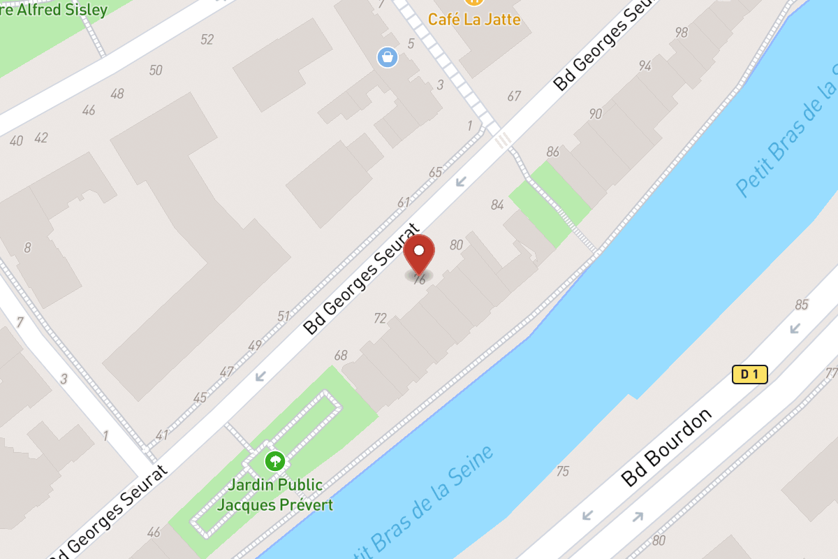 Plan de situation — 76 Boulevard Georges Seurat