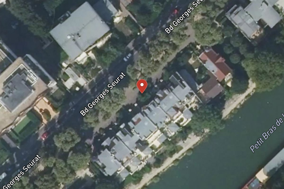 Vue satellite — 76 Boulevard Georges Seurat