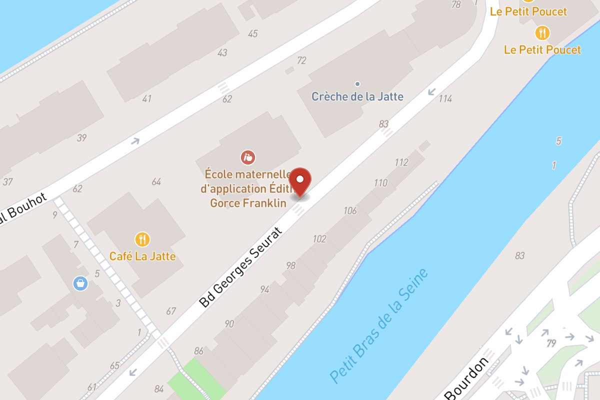 Plan de situation — 77 Boulevard Georges Seurat