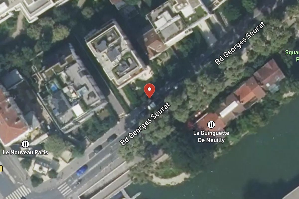 Vue satellite — 7 Boulevard Georges Seurat