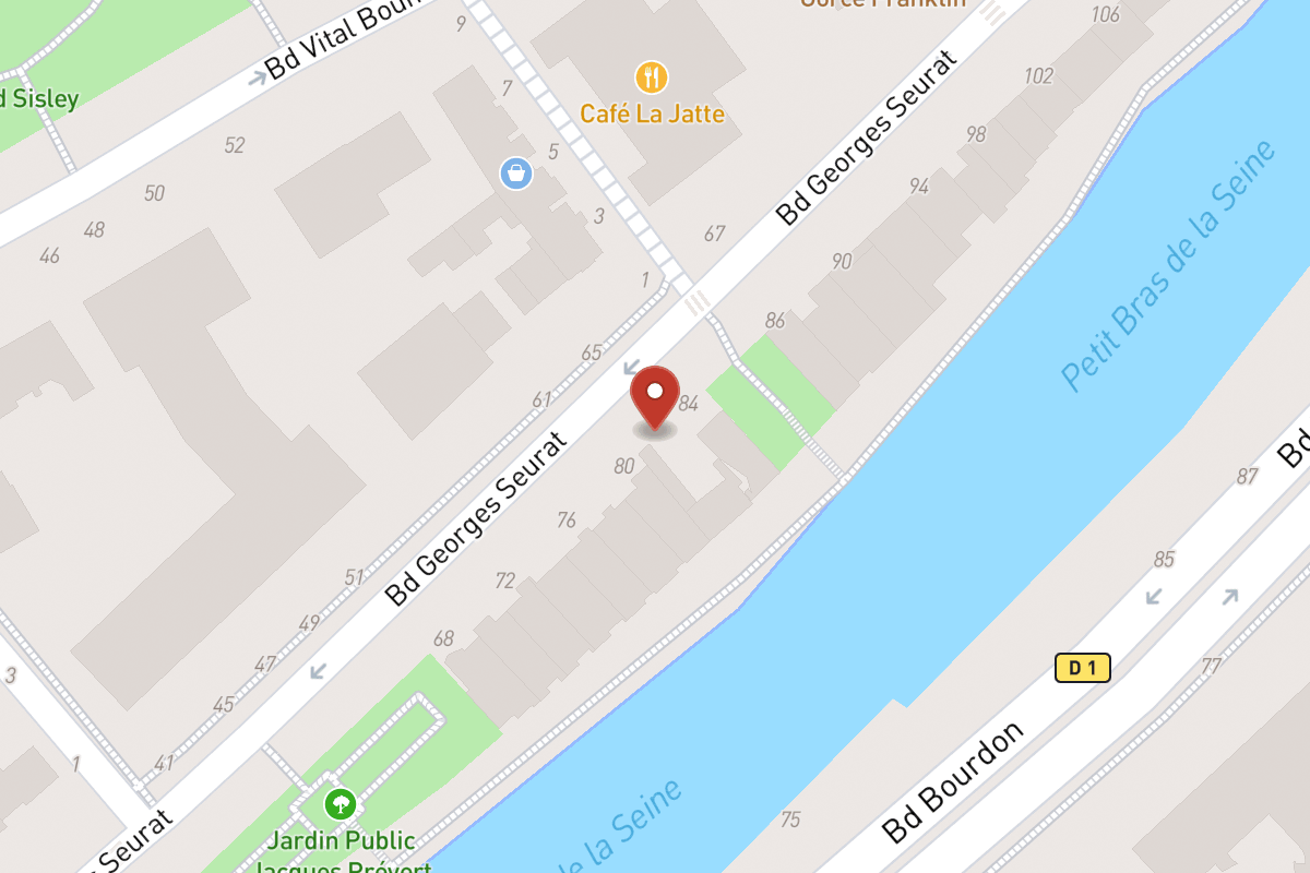 Plan de situation — 82 Boulevard Georges Seurat