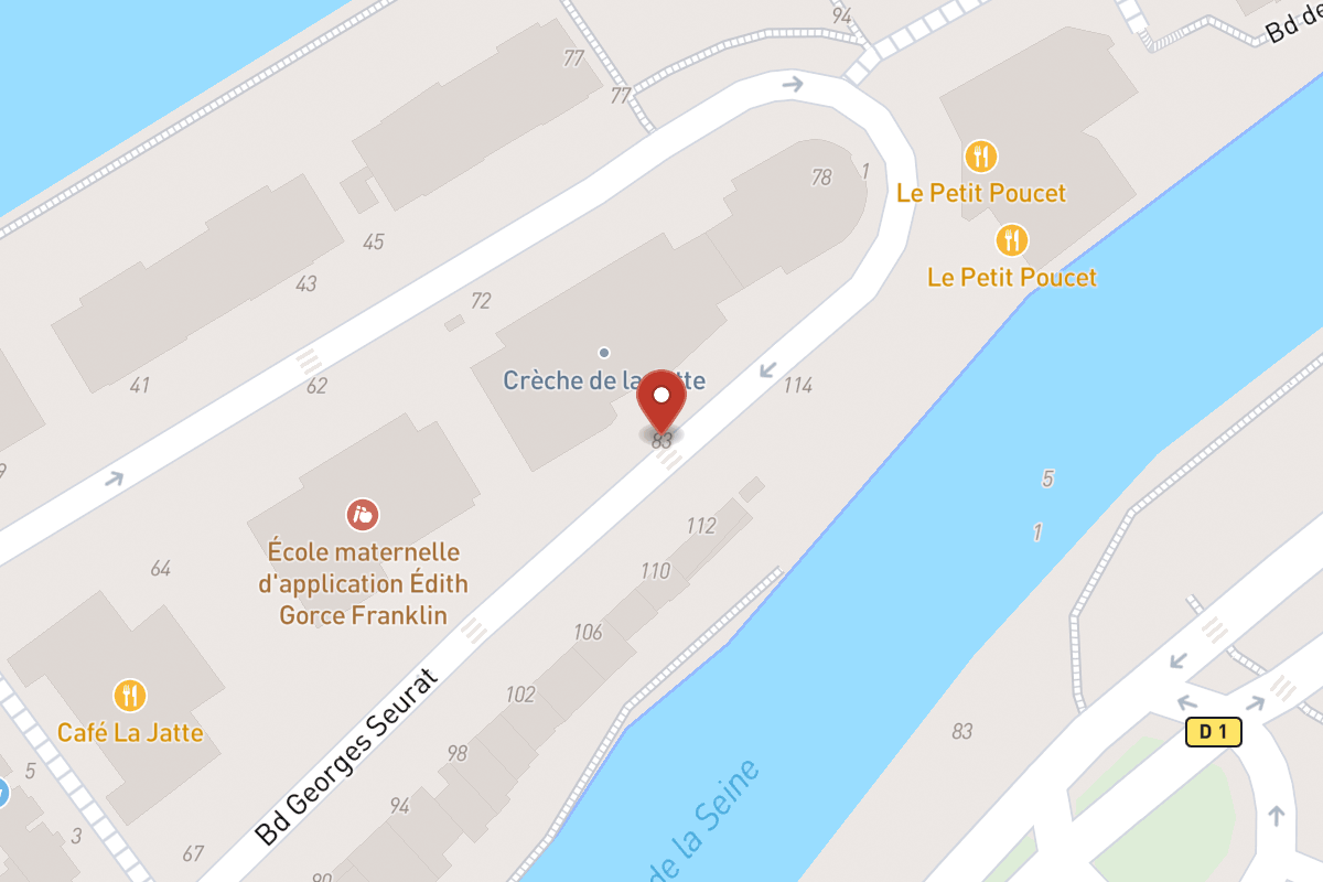 Plan de situation — 83 Boulevard Georges Seurat