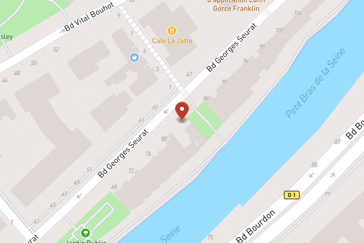 Plan de situation — 84 Boulevard Georges Seurat