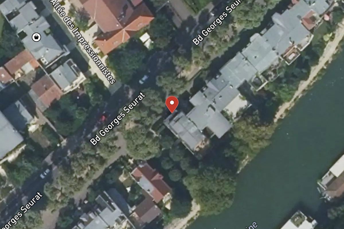 Vue satellite — 86 Boulevard Georges Seurat