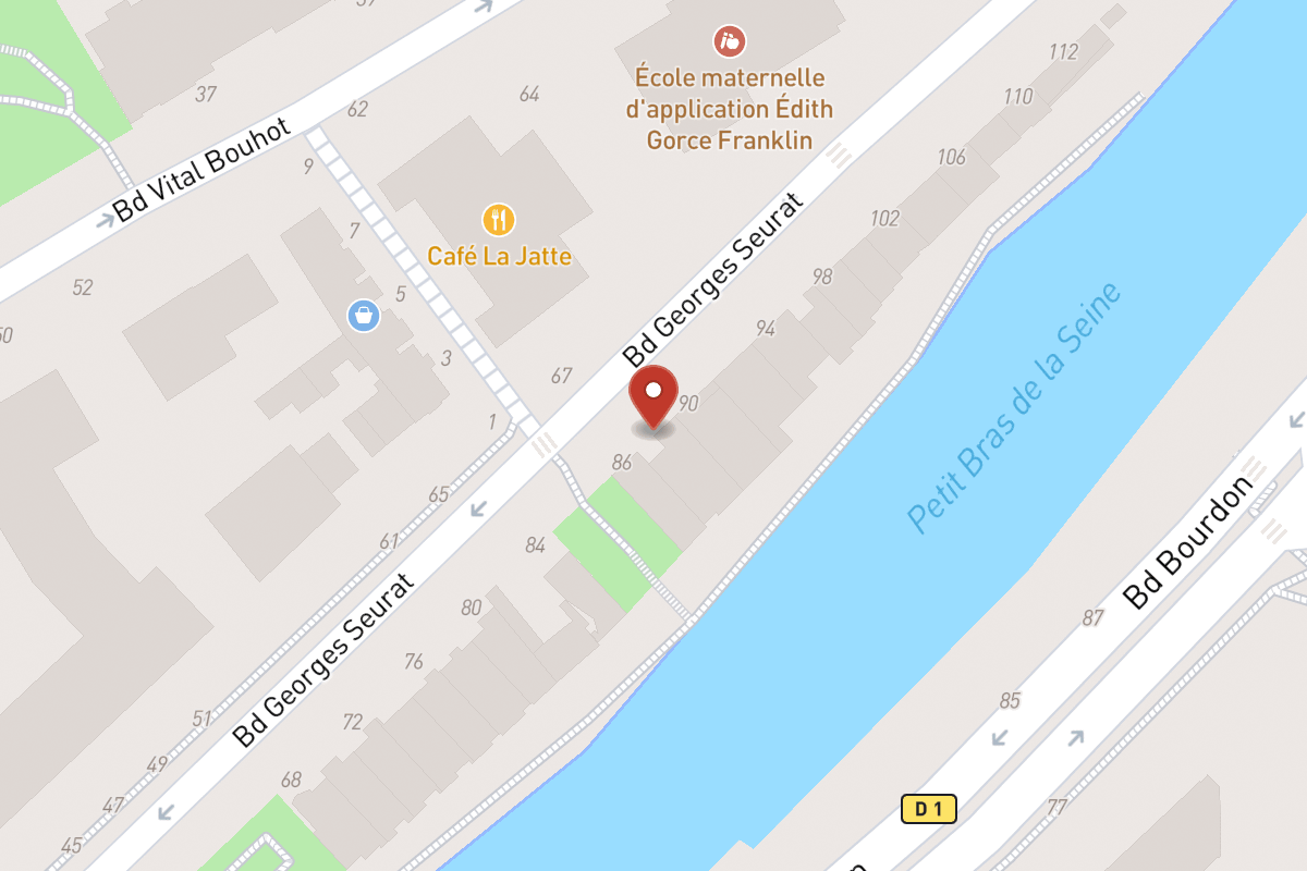 Plan de situation — 88 Boulevard Georges Seurat