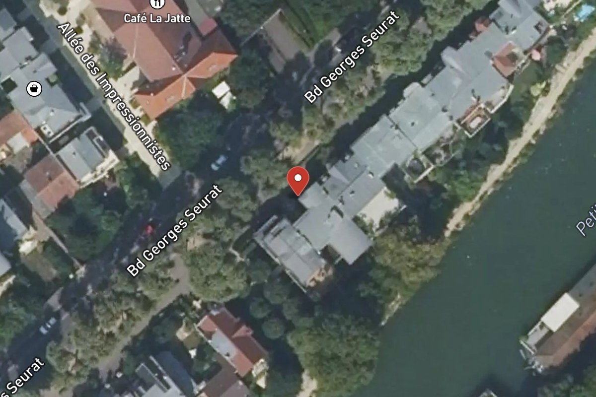Vue satellite — 88 Boulevard Georges Seurat
