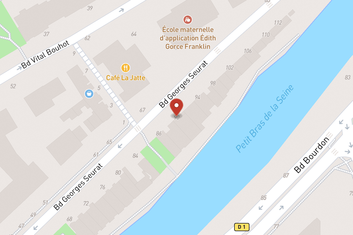 Plan de situation — 90 Boulevard Georges Seurat
