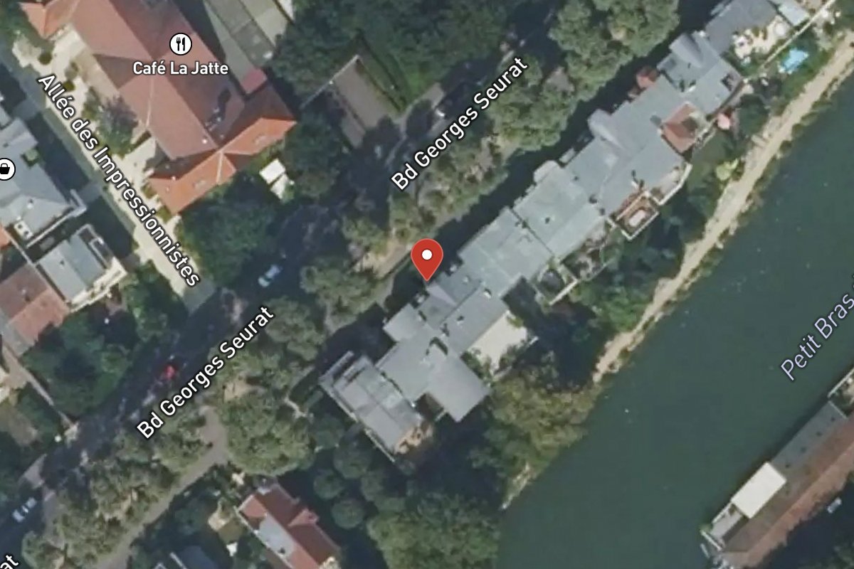 Vue satellite — 90 Boulevard Georges Seurat
