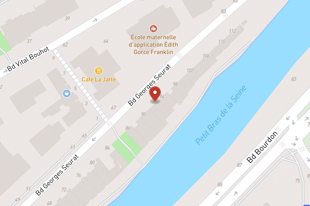 Plan de situation — 92 Boulevard Georges Seurat
