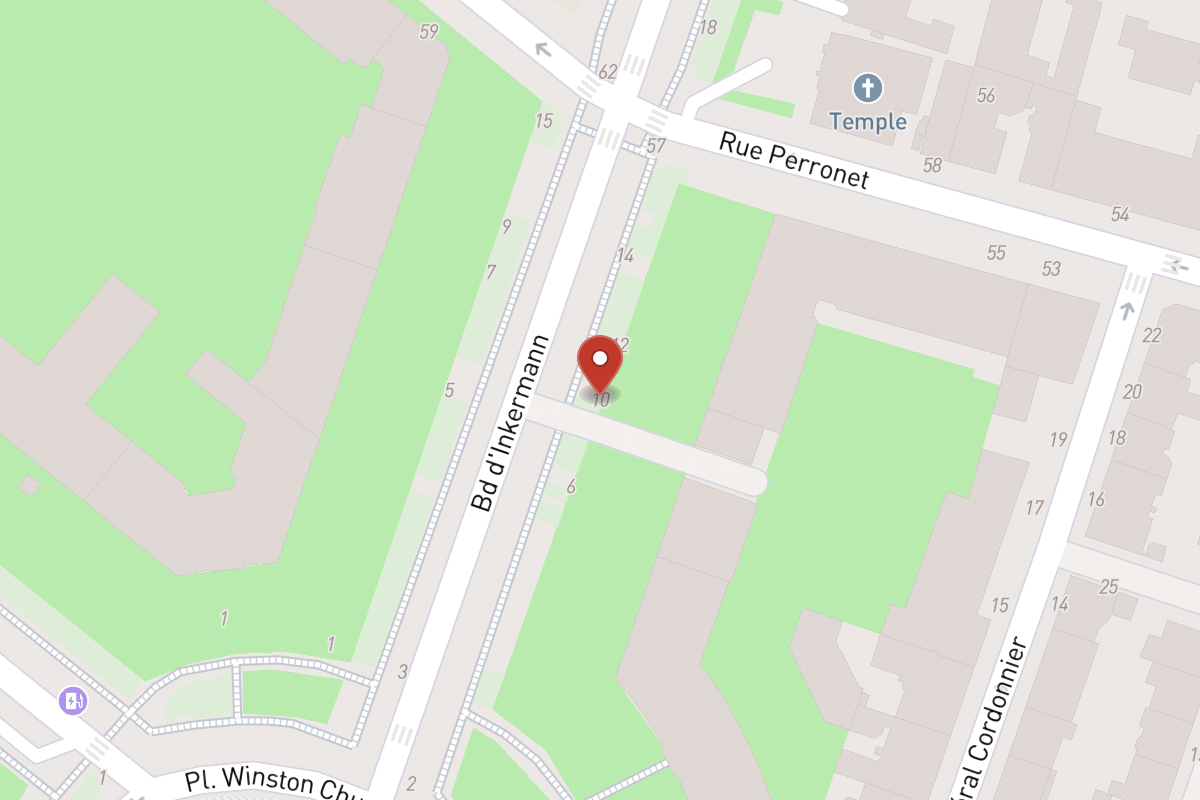 Plan de situation — 10 Boulevard Inkermann
