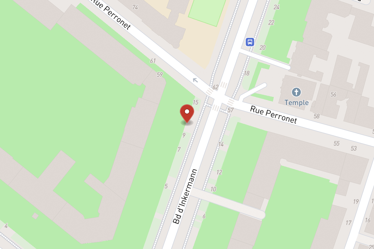 Plan de situation — 11 Boulevard Inkermann
