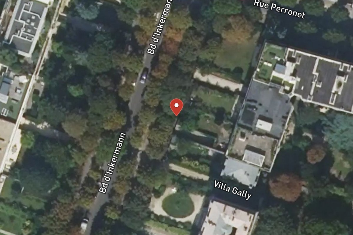Vue satellite — 12 Boulevard Inkermann