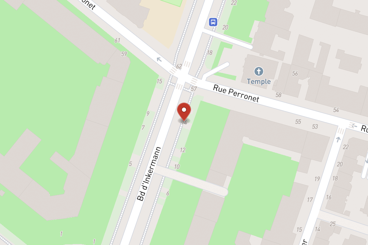 Plan de situation — 14 Boulevard Inkermann