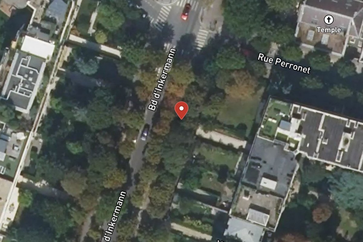 Vue satellite — 14 Boulevard Inkermann
