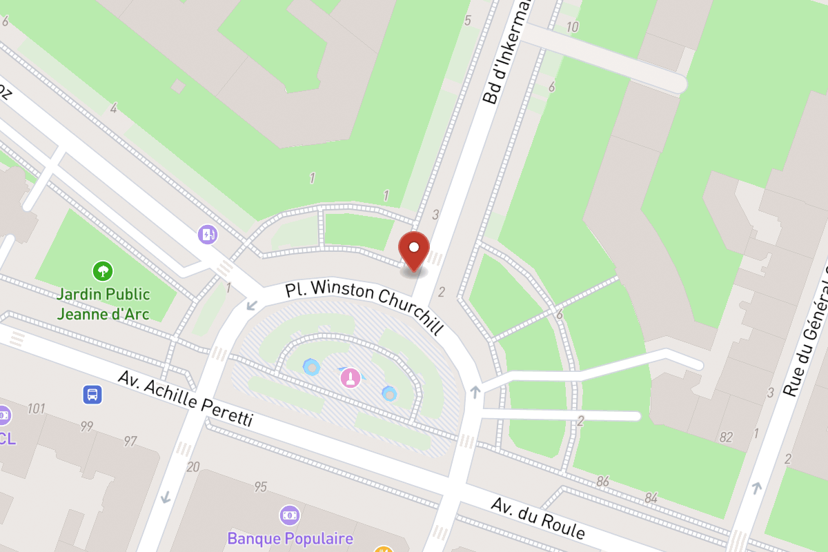 Plan de situation — 1 Boulevard Inkermann