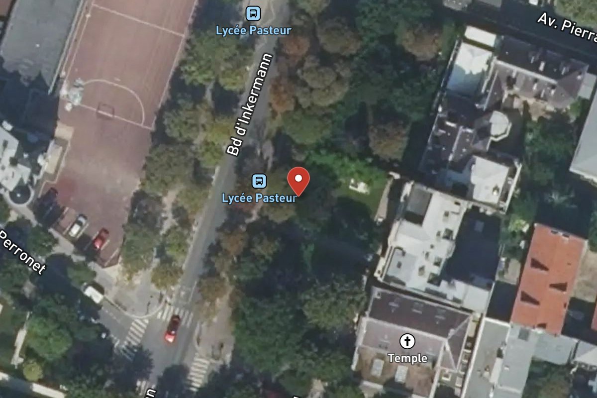 Vue satellite — 20 Boulevard Inkermann