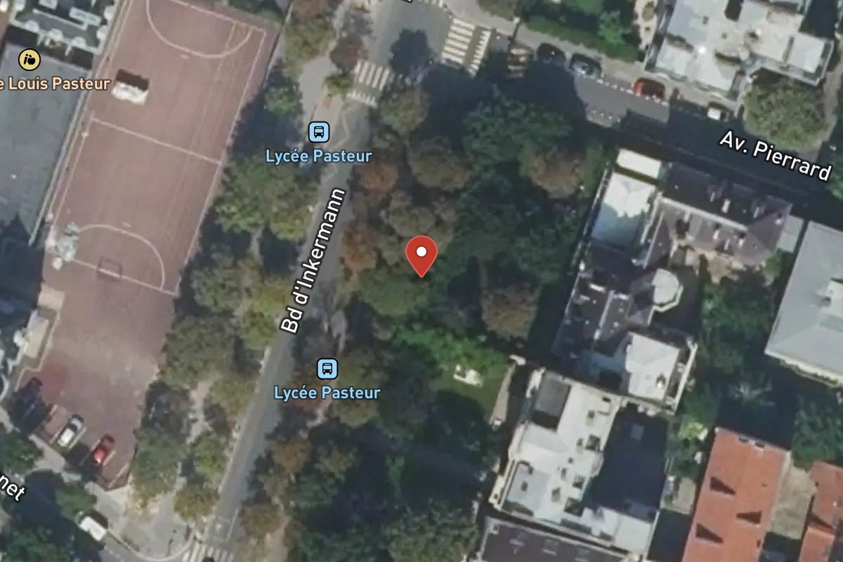 Vue satellite — 22 Boulevard Inkermann