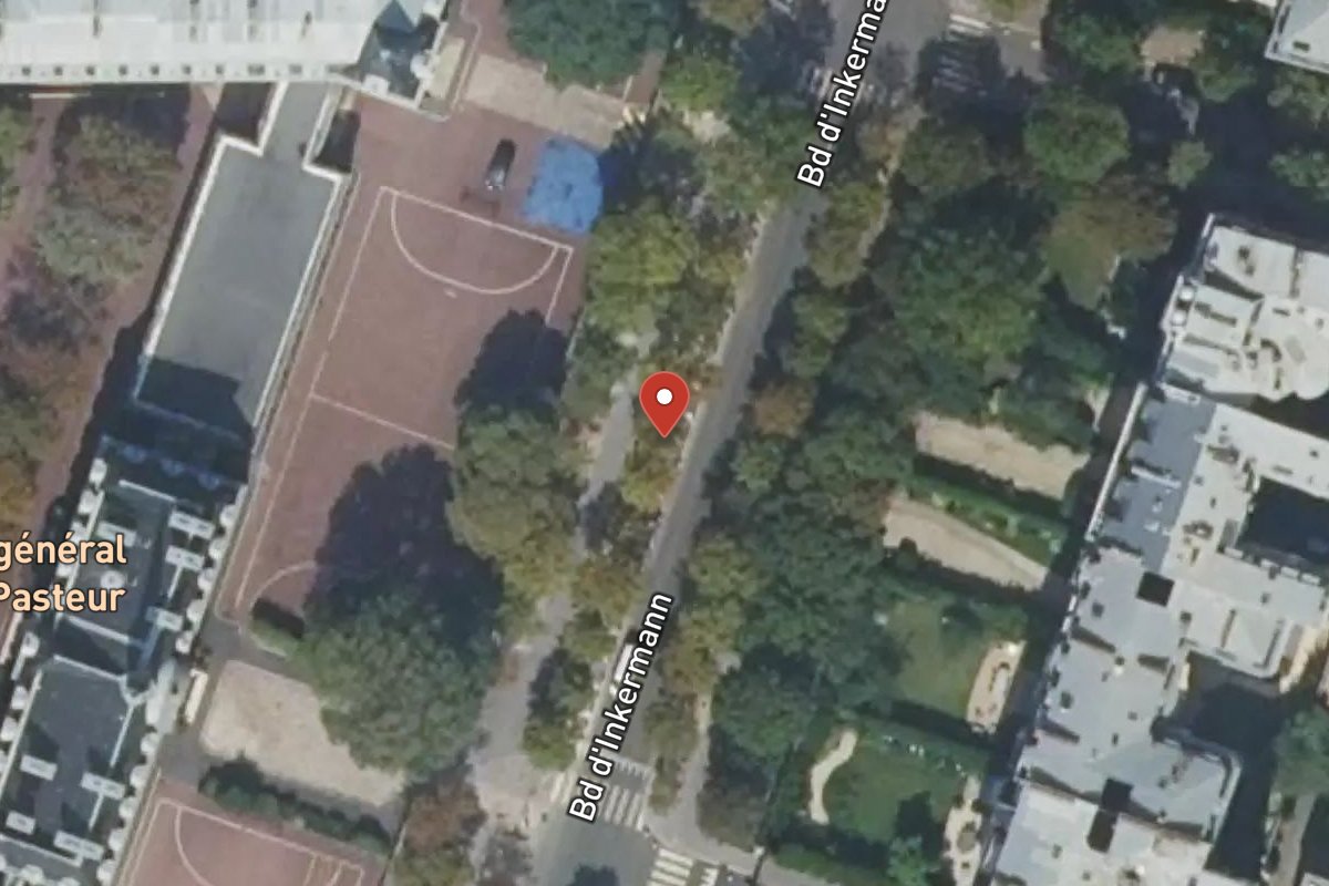 Vue satellite — 23 Boulevard Inkermann