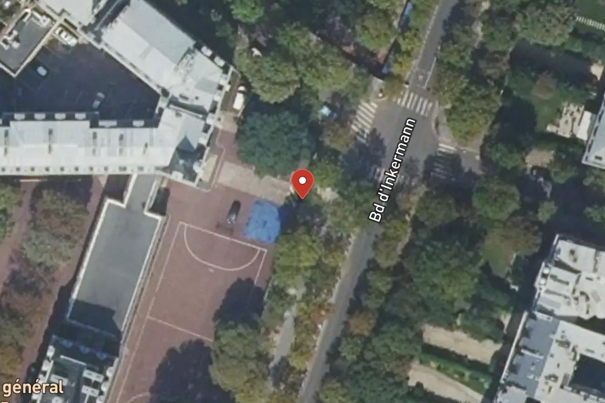 Vue satellite — 25 Boulevard Inkermann