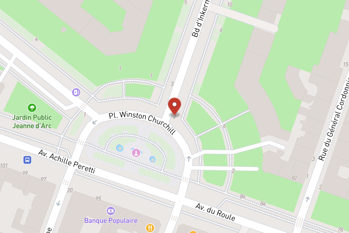 Plan de situation — 2 Boulevard Inkermann