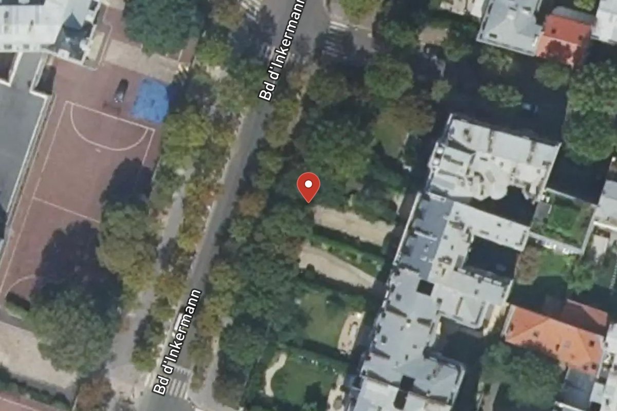 Vue satellite — 32 Boulevard Inkermann