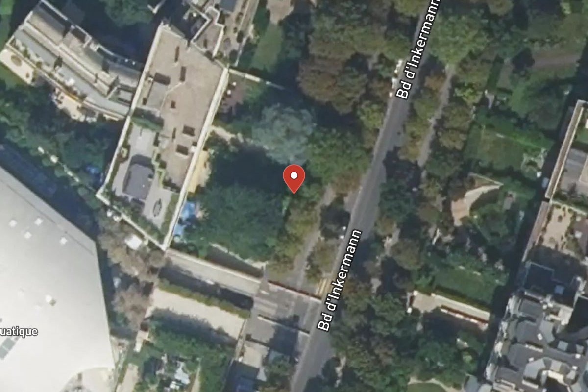 Vue satellite — 35 Boulevard Inkermann