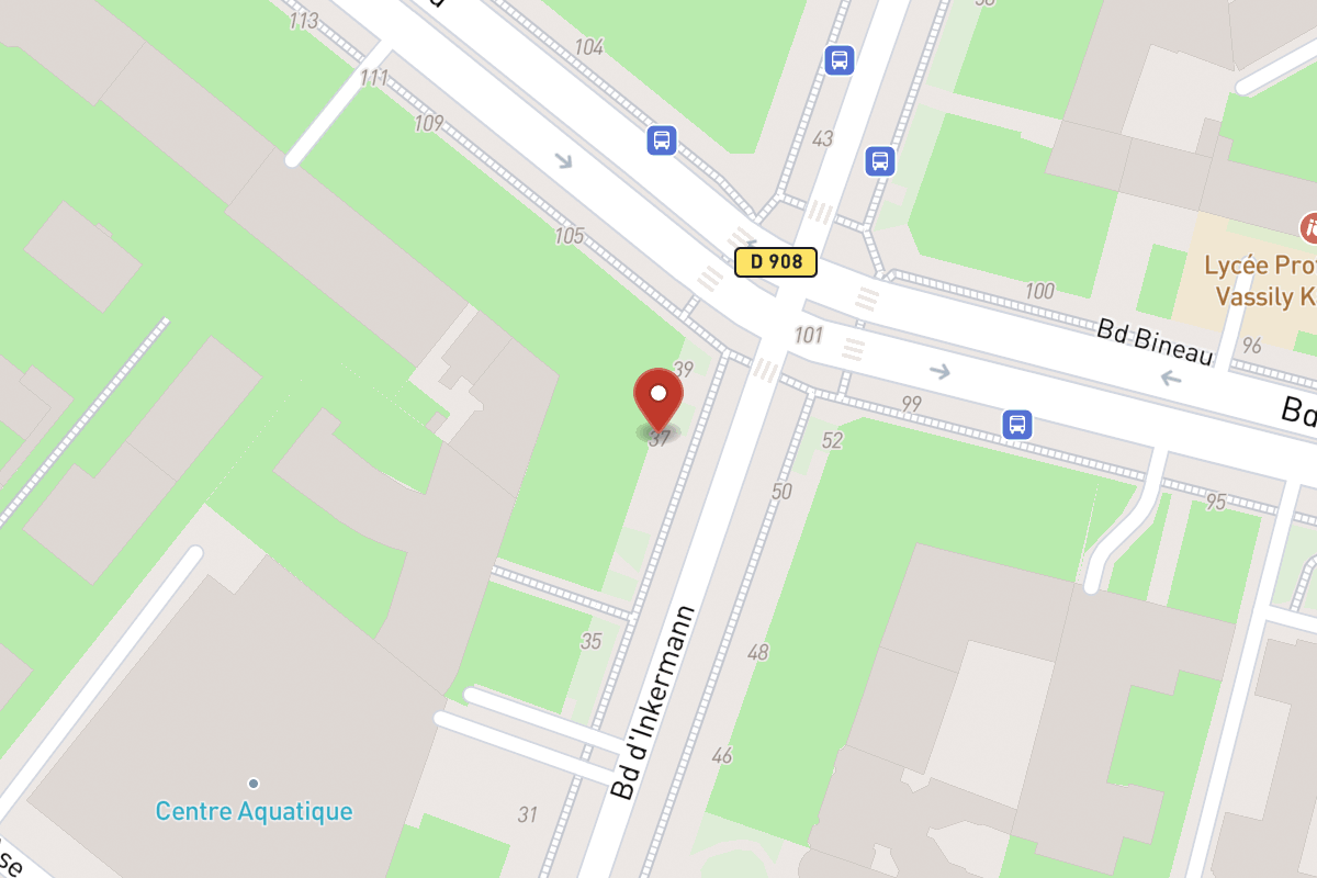Plan de situation — 37 Boulevard Inkermann