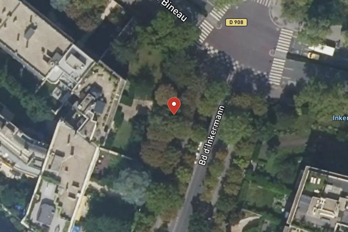Vue satellite — 37 Boulevard Inkermann