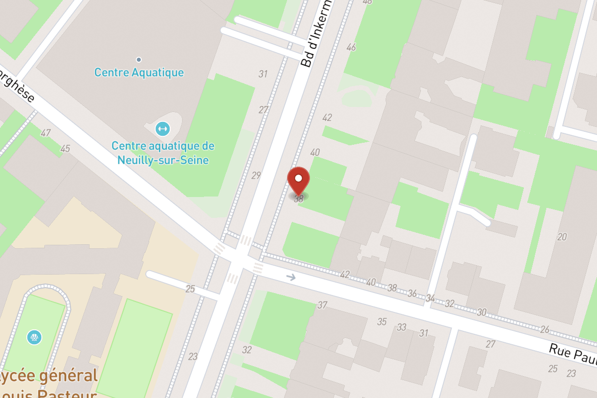 Plan de situation — 38 Boulevard Inkermann