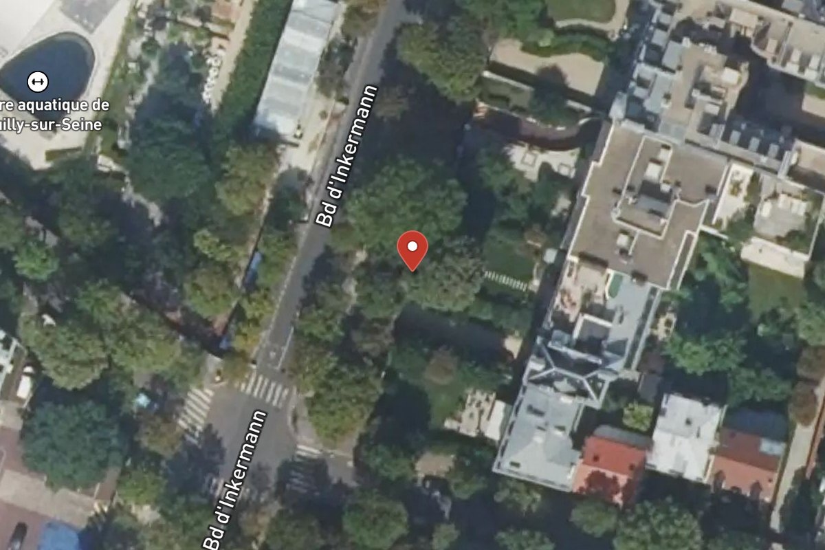 Vue satellite — 38 Boulevard Inkermann