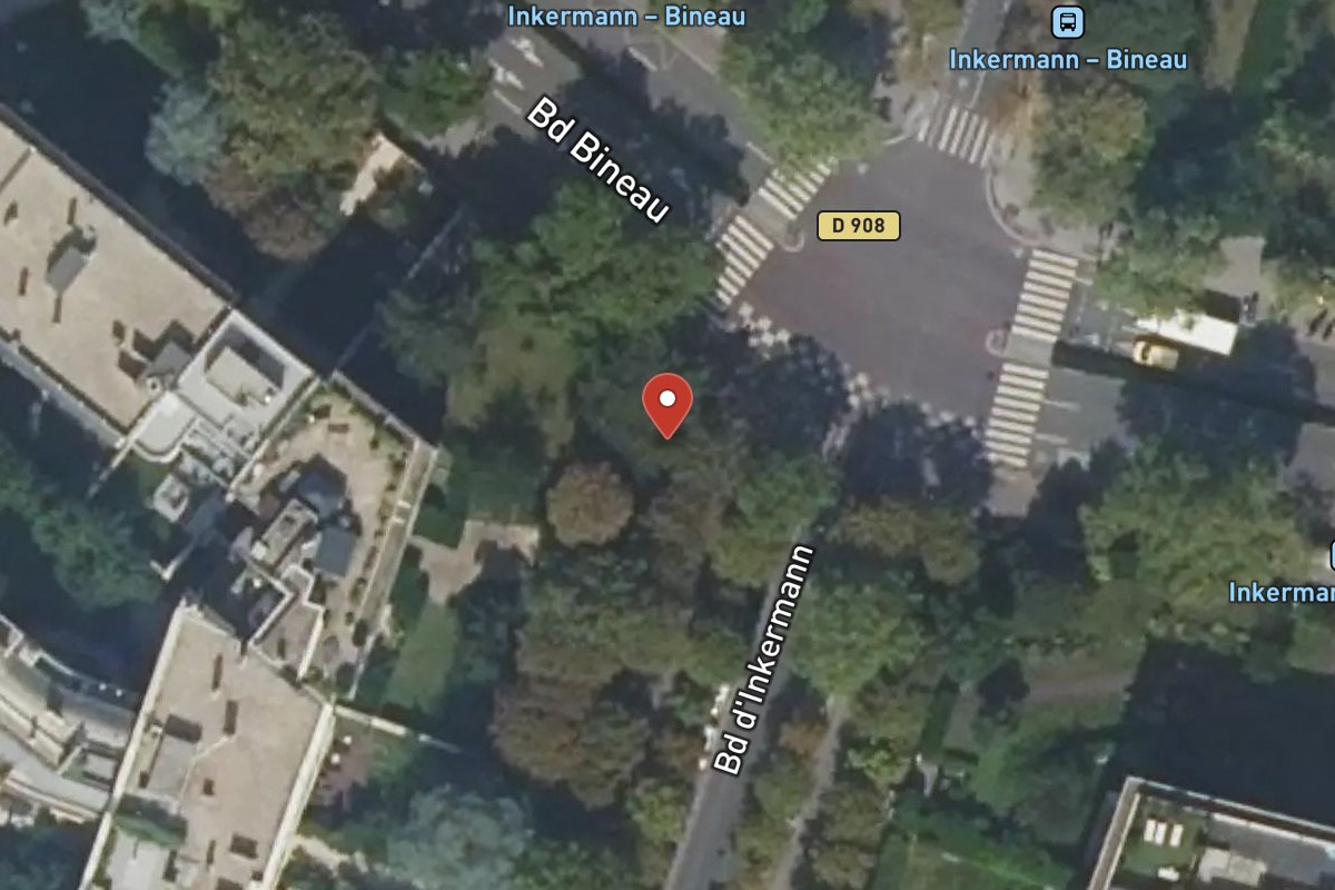 Vue satellite — 39 Boulevard Inkermann