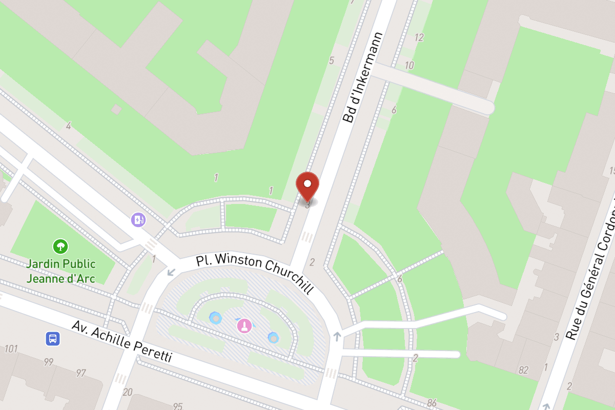 Plan de situation — 3 Boulevard Inkermann