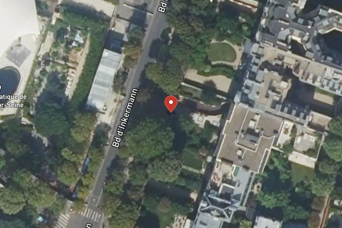 Vue satellite — 40 Boulevard Inkermann