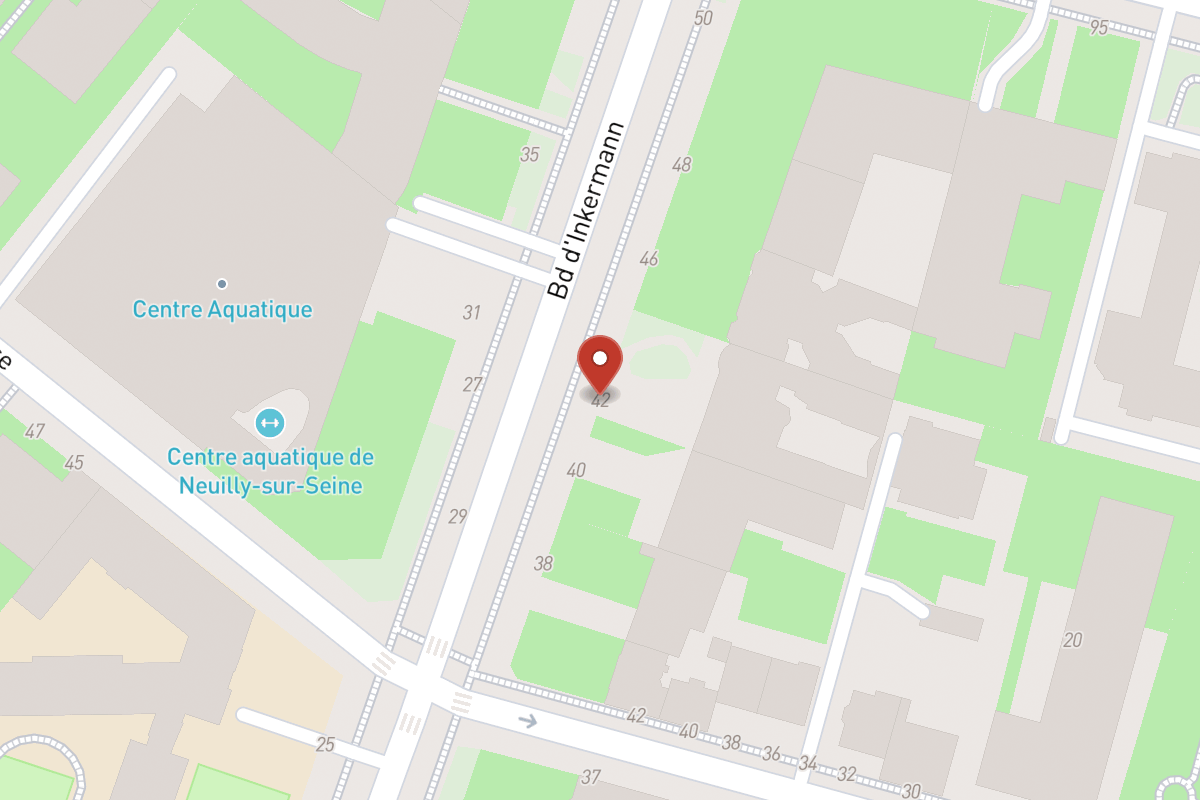 Plan de situation — 42 Boulevard Inkermann