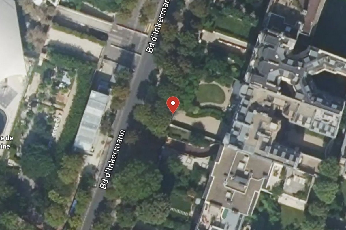 Vue satellite — 42 Boulevard Inkermann