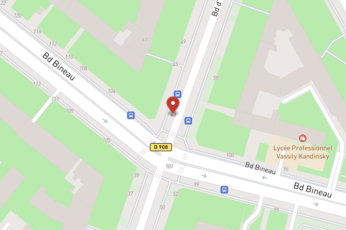 Plan de situation — 43 Boulevard Inkermann