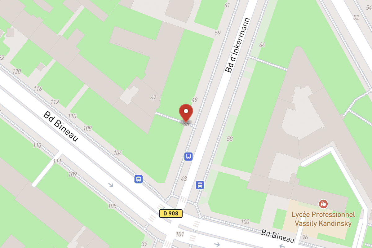 Plan de situation — 45 Boulevard Inkermann