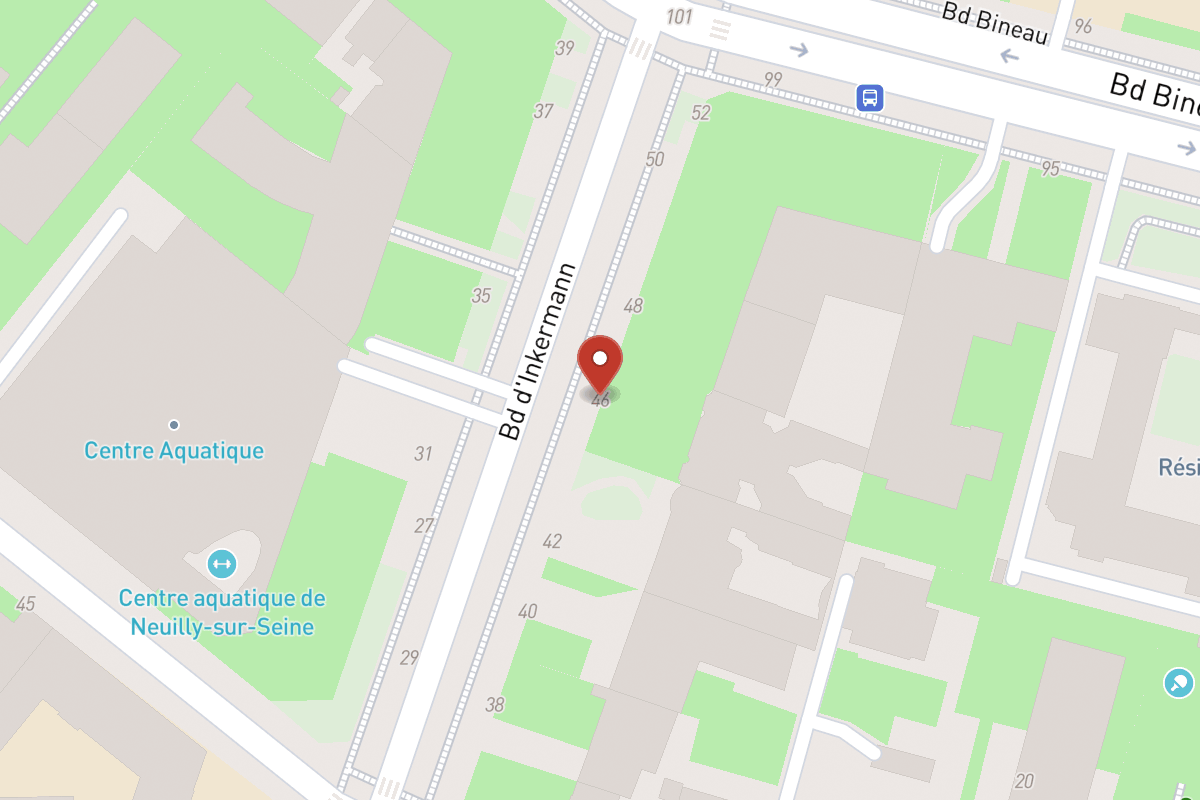 Plan de situation — 46 Boulevard Inkermann