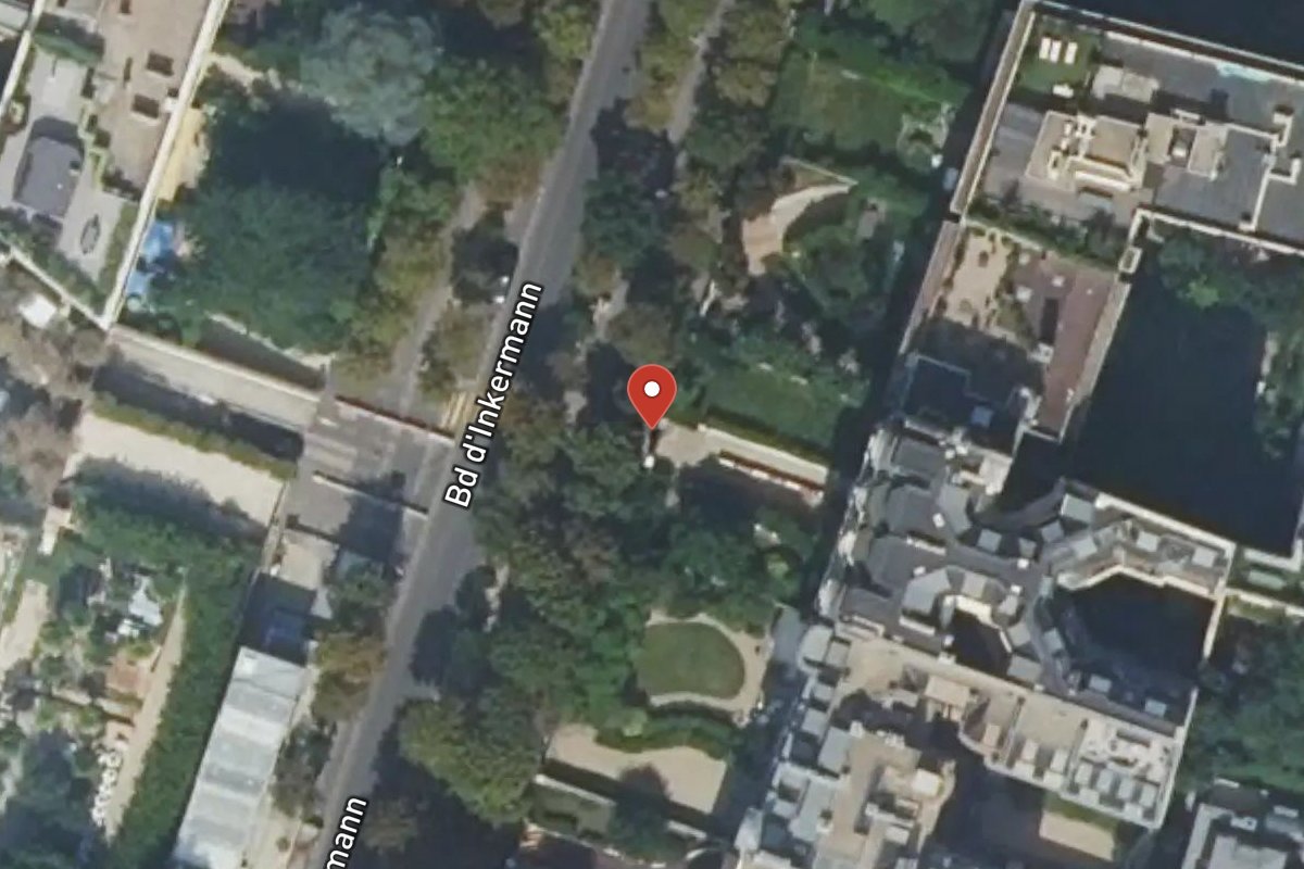 Vue satellite — 46 Boulevard Inkermann