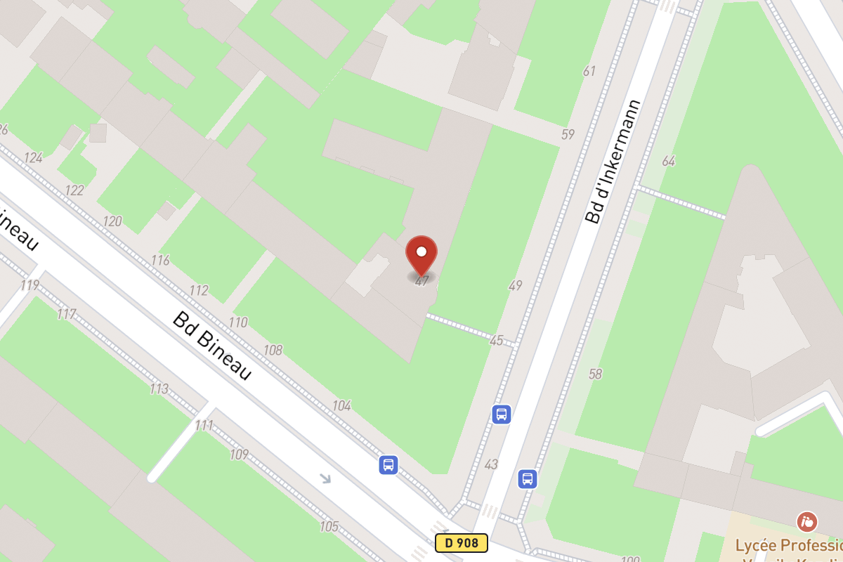 Plan de situation — 47 Boulevard Inkermann