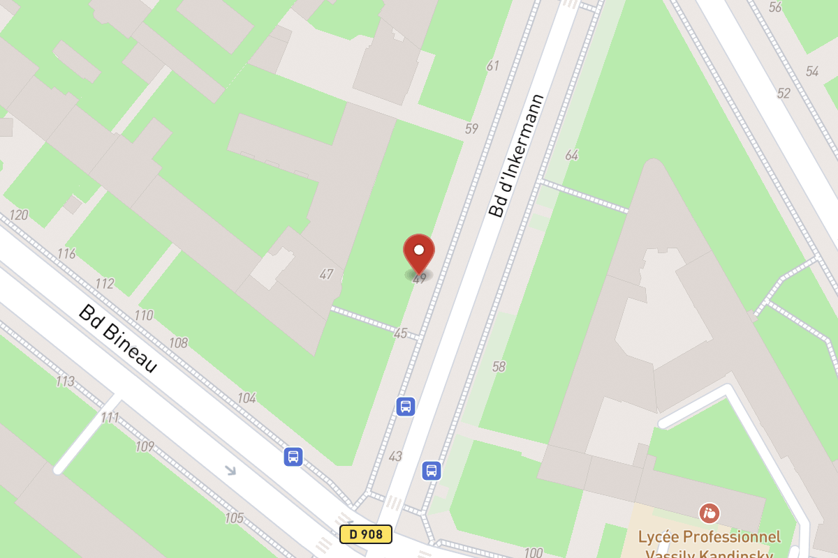 Plan de situation — 49 Boulevard Inkermann